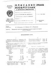Нержавеющая сталь (патент 296446)