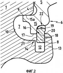 Устройство удержания шайбы ротора, диск ротора и турбомашина (патент 2340799)