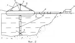 Легкая быстроразъемная плавучая установка для создания и восстановления пляжей (патент 2287641)
