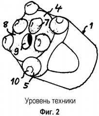 Буровое долото для горной породы для ударного бурения и вставной штырь бурового долота (патент 2571783)