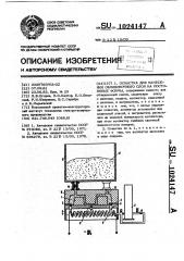 Оснастка для нанесения облицовочного слоя на постоянные формы (патент 1024147)