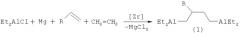 Способ получения 2-алкил-1,4-бис(диэтилалюминио)бутанов (патент 2459828)