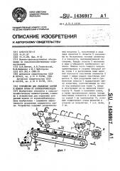 Устройство для отделения камней и комков почвы от корнеклубнеплодов (патент 1436917)