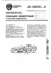 Рабочий орган для очистки дорожных покрытий от льда (патент 1025781)