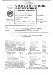 Способ электролитического получения блестящих (патент 244056)