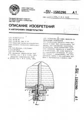 Устройство для слива жидкости из герметичных резервуаров (патент 1585290)