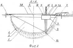 Тросовое устройство для рабочих перемещений земснаряда при строительстве и очистке канала от наносов (патент 2473733)
