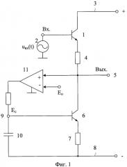 Широкополосная цепь смещения статического уровня в транзисторных каскадах усиления и преобразования сигналов (патент 2568317)