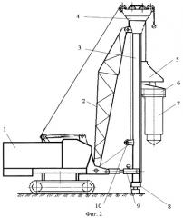 Способ образования скважин в грунте для сооружения набивных свай и устройство для его осуществления (патент 2475593)