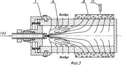 Радиационная газовая горелка и способ проведения процесса горения в ней (патент 2462661)