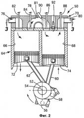 Гидромеханическая система привода клапанов двигателя и способ ее применения (патент 2448261)