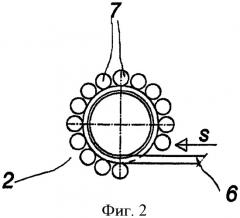 Аппарат и способ непрерывного производства трубной секции из минеральной ваты, предназначенной для изоляционных целей (патент 2376139)