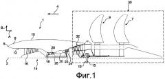 Система вращающихся в противоположных направлениях воздушных винтов, приводимых в движение при помощи эпициклоидального механизма, обеспечивающая уравновешенное распределение крутящих моментов между двумя воздушными винтами (патент 2509903)