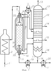 Установка для проведения термодеструкции нефтяных остатков (варианты) (патент 2318859)