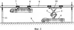 Способ перевозки пассажиров и грузов с помощью монорельсовой транспортной системы (патент 2267418)