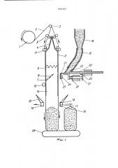 Устройство для изготовления,напол-нения и запечатывания мешков изрукавного термосклеивающегосяматериала (патент 509497)