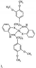 Бис-[2-(замещённые бензилиден)-3',4'-диметоксифенилэтилиминаты]цинка(ii), обладающие люминесцентной активностью (патент 2602263)