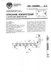 Устройство для поверки конвейерных весов (патент 1268965)