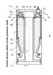 Ракетный двигатель твёрдого топлива управляемого снаряда (патент 2613351)