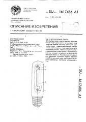 Газоразрядная лампа (патент 1617486)