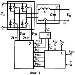 Способ управления мостовым инвертором с двухсторонней широтно-импульсной модуляцией и устройство для его реализации (патент 2309526)