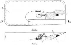 Способ формирования крутонаклонного транспортного съезда (патент 2425220)