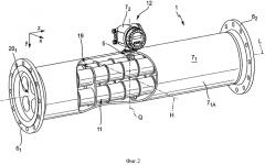 Измерительная система для измерения плотности или весовой пропускной способности протекающей в трубопроводе среды (патент 2557409)