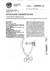 Устройство для введения чрескостного стержня (патент 1695903)