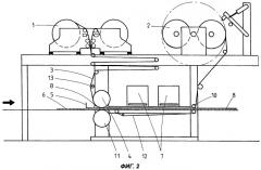 Устройство для нанесения покрытия, содержащего текучий покрывающий материал для гладких или структурированных поверхностей (патент 2392063)
