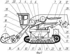 Комбайн самоходный гусеничный зерноуборочный (патент 2460270)