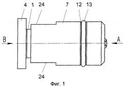 Узел фиксации положения бустера и детонирующего шнура в устройстве передачи детонации (патент 2422627)