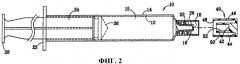 Шприц с углубленным наконечником и защитным приспособлением для использования с фронтальными комплектующими изделиями (патент 2501581)