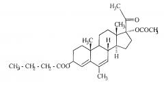 Способ получения 17α-ацетокси-3β-бутаноилокси-6-метил-прегна-4,6-диен-20-она из ацетата мегестрола (патент 2653507)