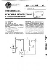 Способ регулирования режима работы системы водяного отопления (патент 1241029)