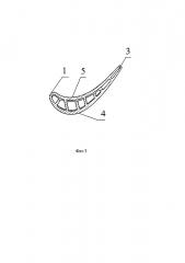 Лопатка газовой турбины с конвективной системой охлаждения (патент 2627879)