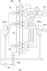 Устройство для поэлементного выравнивания емкостей никель-водородных аккумуляторов, соединенных в батарею последовательно (патент 2280299)