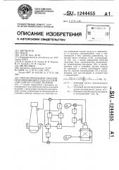 Способ управления сжиганием колошникового газа и устройство для его осуществления (патент 1244455)