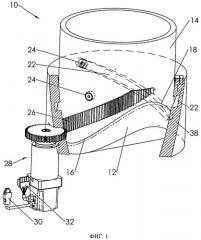 Створчатый клапан с вращательным приводом и способ приведения его в действие (патент 2528763)