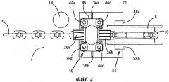Отрезное устройство, способ резки и применение устройства для резки линии, проходящей от плавучего средства (патент 2518930)