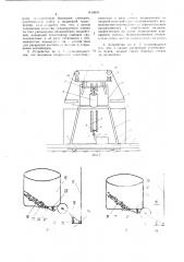 Устройство для укладки хлопка-сырца из эластичных цилиндрических контейнеров,снабженных устройством для их раскрытия в бунты (патент 1410898)