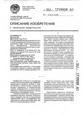 Устройство для измерения характеристик потока газа при его сгорании (патент 1719929)