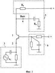 Высокочастотный усилитель на транзисторе по схеме с общей базой (патент 2365028)