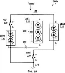 Переключаемая матрица световых элементов и способ действия (патент 2427983)