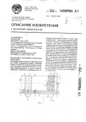 Машина для мойки корнеклубнеплодов (патент 1658986)