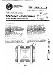 Устройство для магнитной обработки сердечника статора электрической машины (патент 1213073)