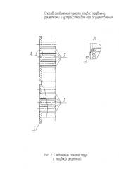 Способ соединения пакета труб с трубными решетками и устройство для его осуществления (патент 2586176)
