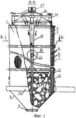 Устройство для обезвоживания сыпучего материала с выгрузкой (патент 2361642)