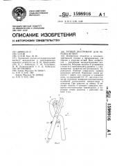 Ручной инструмент для обрезки ветвей (патент 1598916)