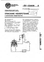 Система смазки подшипника (патент 1020680)