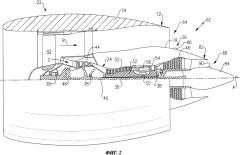 Конструкция редукторного газотурбинного двигателя, обеспечивающая повышенный кпд (патент 2644602)